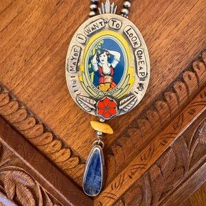 Sweet Bird Studio “Maybe I Want to Look Cheap” sterling silver necklace .925